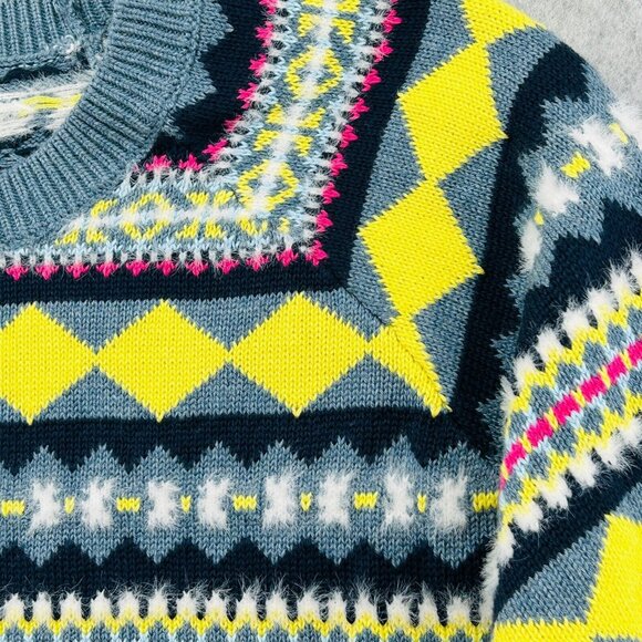 NWT Style & Co Fair Isle Sweater Size XXL Crewneck Long Sleeve Knit Pullover - Picture 3 of 11
